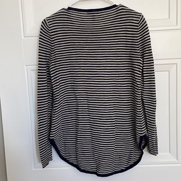 Eileen Fisher Long Sleeve Striped Sweater - Picture 4 of 5